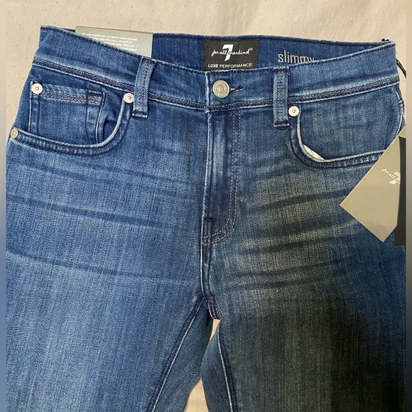 NWT - 7 For All Mankind Boys Slimmy straight leg jeans - Size 10 - Picture 5 of 7